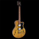 Pratley Electric Semi-Hollow Vintage Yellow Single Cut SD Seth Lover HH Set