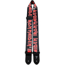 Perris 2" Polyester "Iron Maiden - Red Logo on Black" Licensed Guitar Strap
