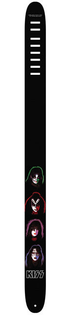 Perris 2.5" Leather Hi-Res "KISS" Licensed Guitar Strap