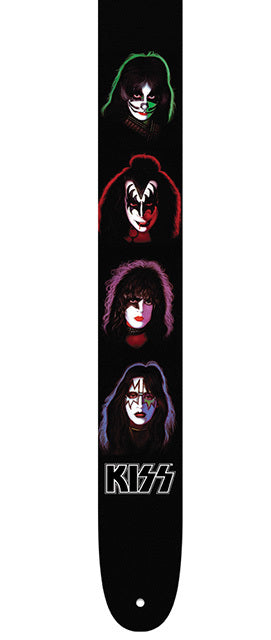 Perris 2.5" Leather Hi-Res "KISS" Licensed Guitar Strap