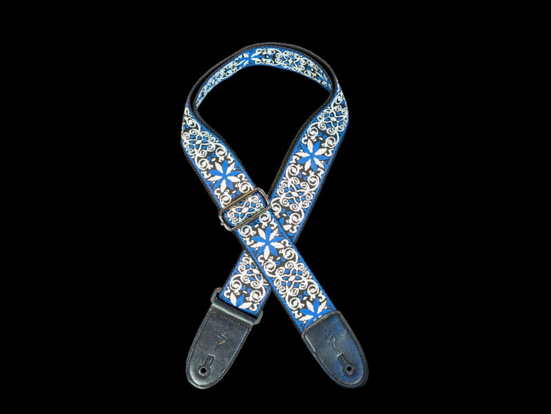 Sabre Premium Jacquard Strap - Blue/White