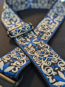 Sabre Premium Jacquard Strap - Blue/White