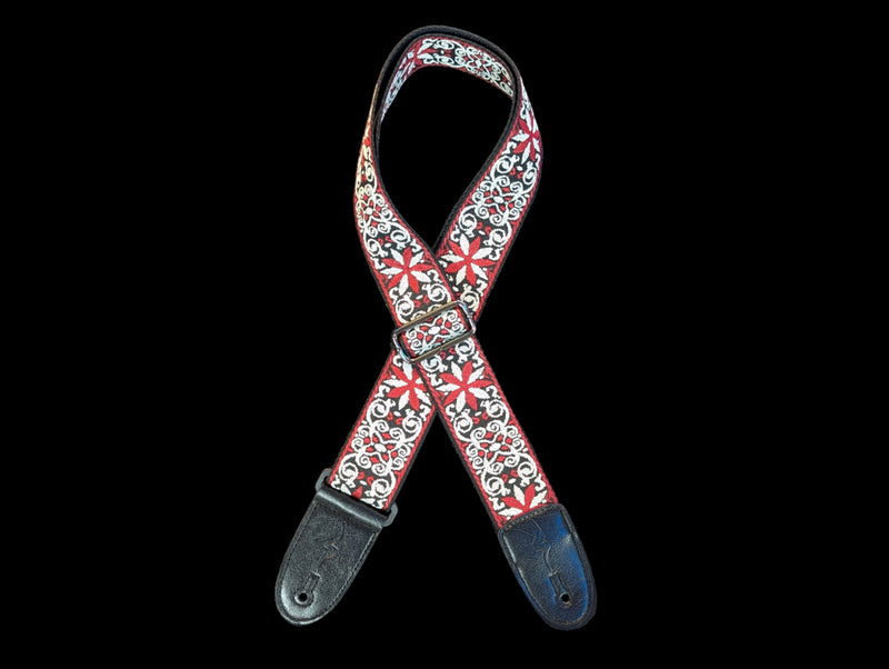 Sabre Premium Jacquard Strap - Red/White