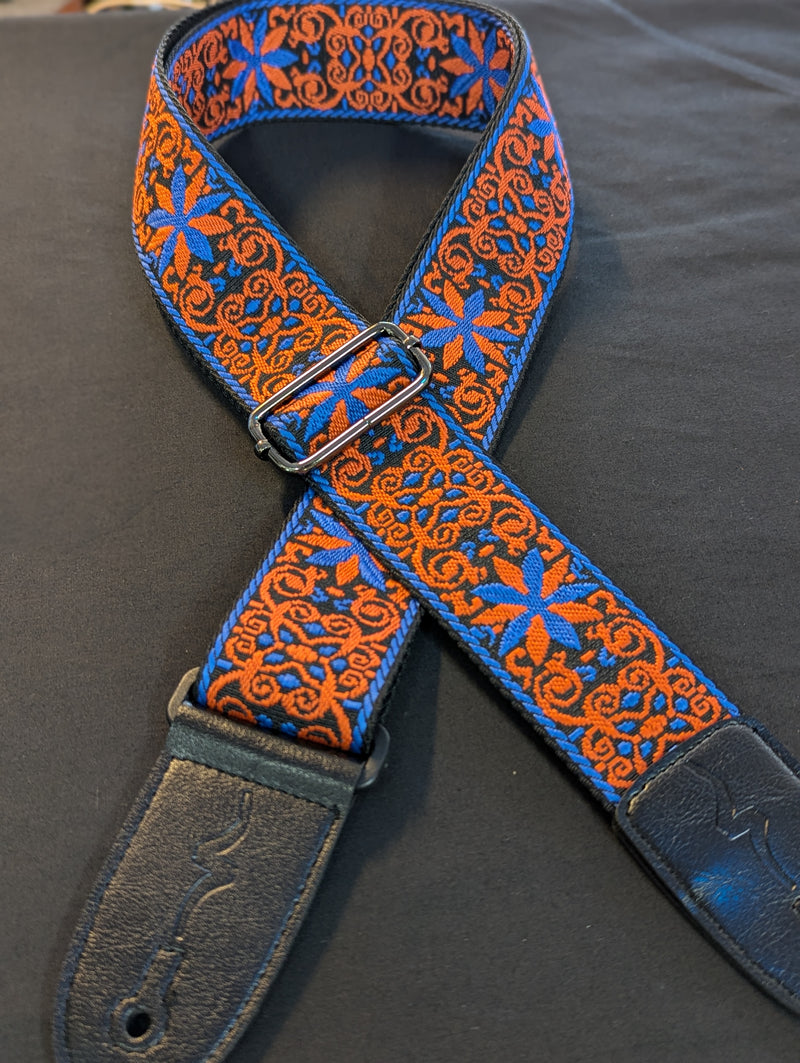 Sabre Premium Jacquard Strap - Red/Blue