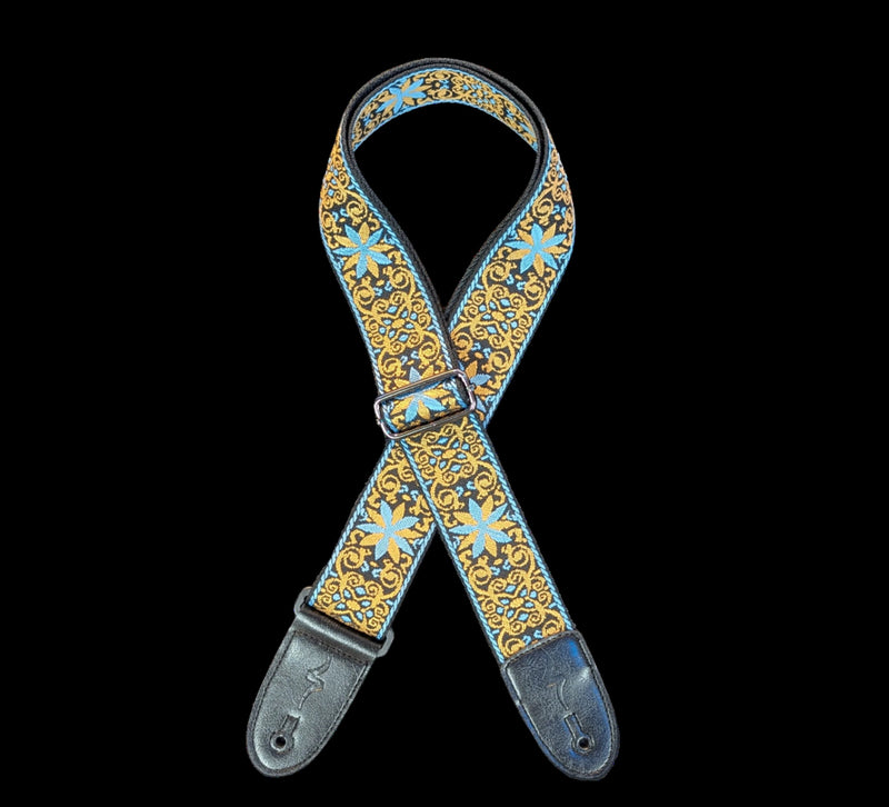 Sabre Premium Jacquard Strap - Blue/Gold