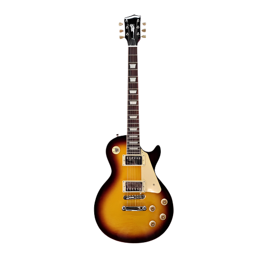 Jet JL-500-TB Single Cut HH Electric Guitar - Tobacco Burst