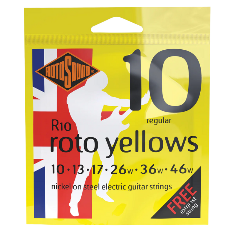 Rotosound R10 Electric Guitar Strings YELLOWS | 10-46