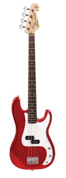 SX SB2SKCAR P Bass & Amp Kit - Candy Apple Red