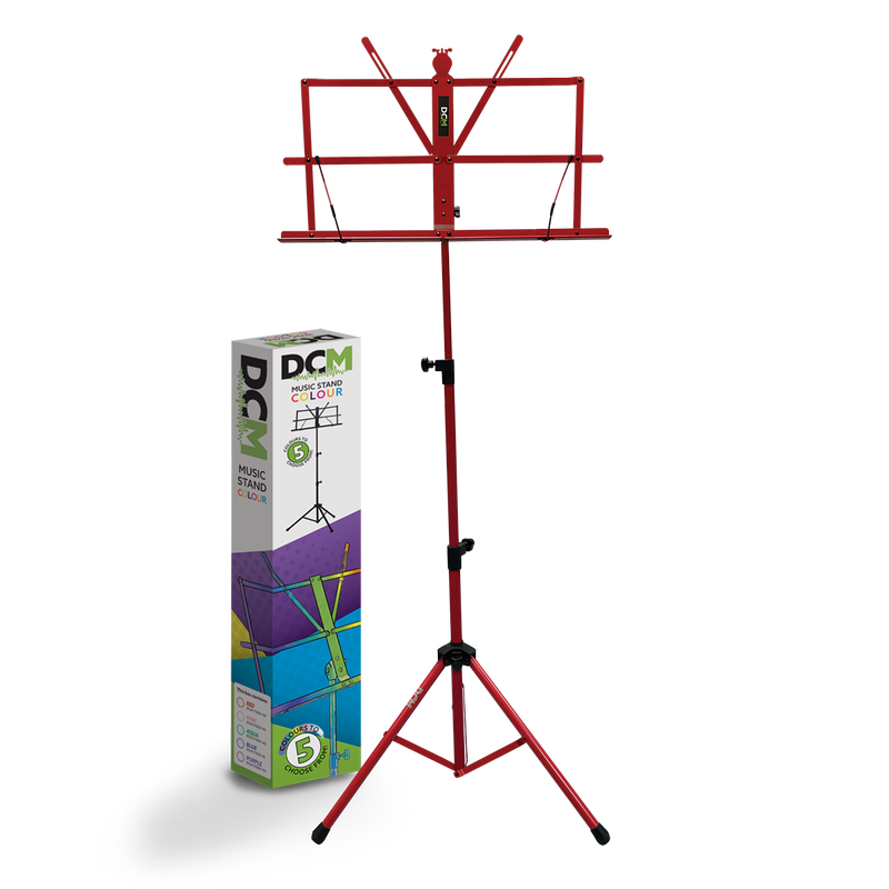 DCM BS01-RD Music Stand Red inc Carry Bag