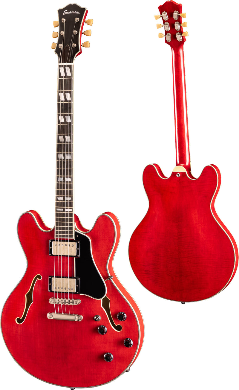 Eastman T59/TV Thinline Electric Guitar - Vintage Red w/Hardcase