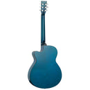 Tanglewood TA4-CEBL Azure SuperFolk C/E Quilted Ash Serenity Blue Gloss