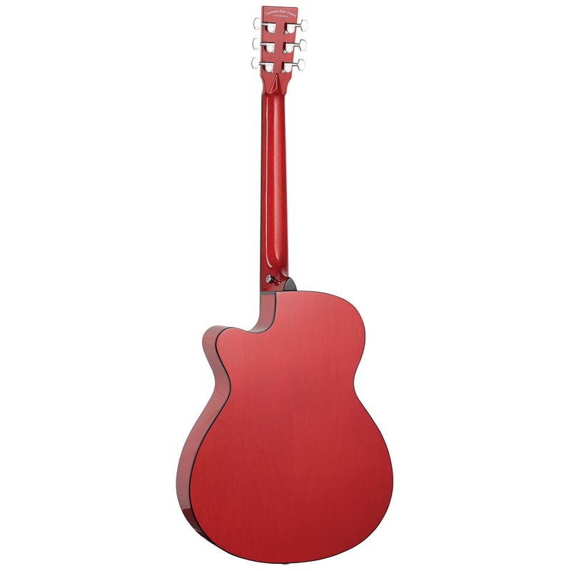 Tanglewood TA4-CERD Azure SuperFolk C/E Pacific Walnut Shimmer Red Gloss