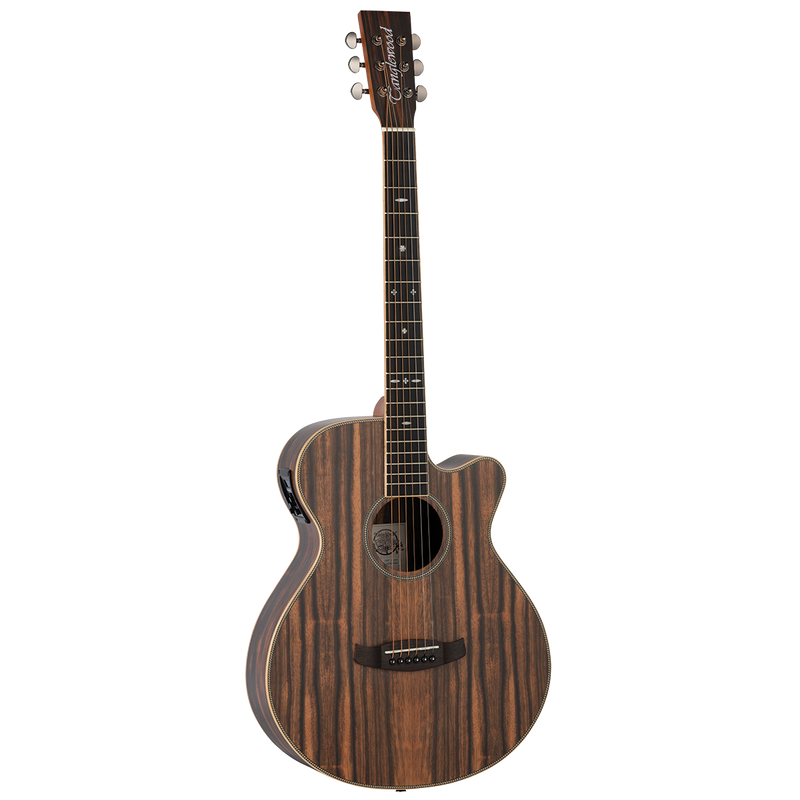 Tanglewood Reunion Pro Solid top all Ebony Super Folk C/E