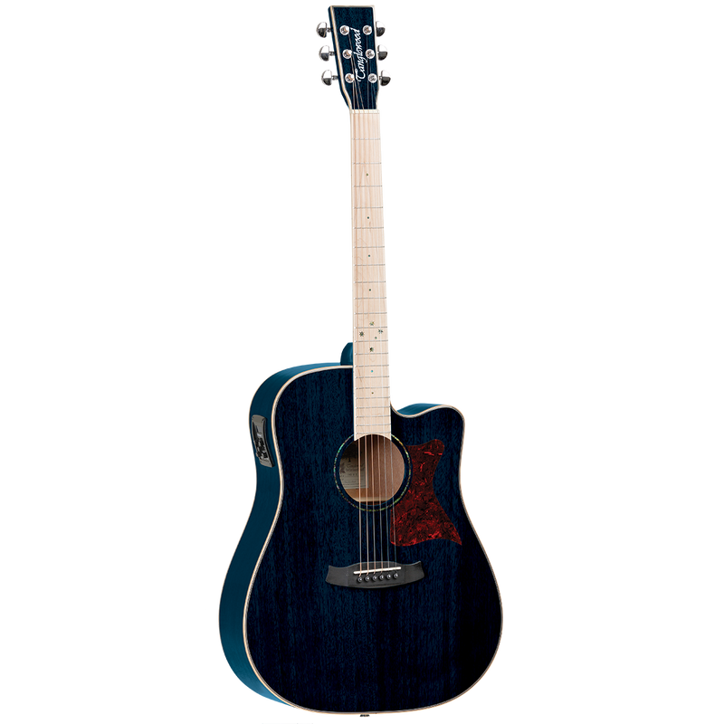 Tanglewood TW5BLA2 Winterleaf Blonde Dreadnought C/E Bondi Blue Gloss