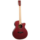 Tanglewood Winterleaf Pro Blonde Superfolk Acoustic Guitar C/E Barossa Red Gloss