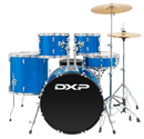 DXP Fusion Plus 22 Series 22" 5 Piece Drum Kit - Metallic Blue