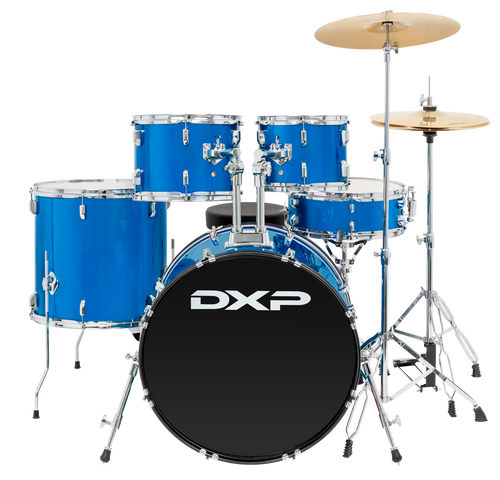 DXP Fusion Plus 22 Series 22" 5 Piece Drum Kit - Metallic Blue