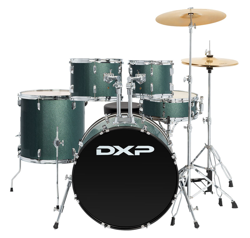 DXP Fusion Plus 22 Series 22" 5 Piece Drum Kit - Gun Metal Grey