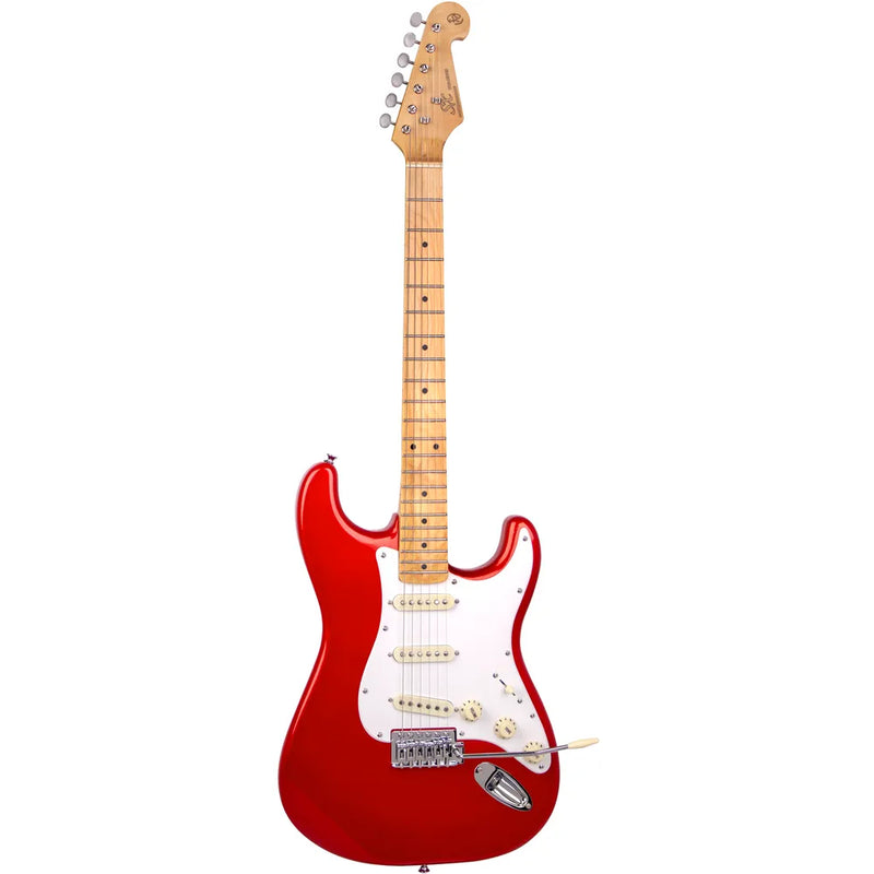 SX VES57CAR Vintage Style Electric Guitar - Candy Apple Red