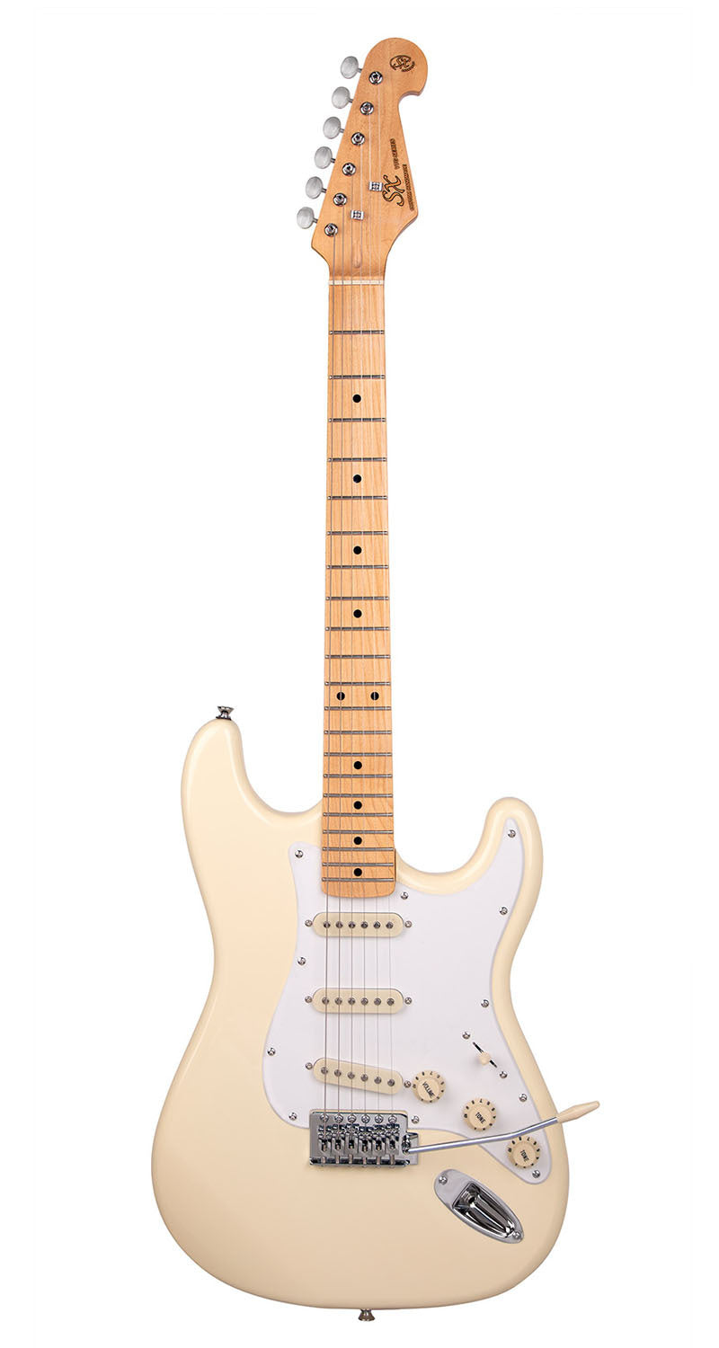 SX VES57VWH Vintage Style Electric Guitar - Vintage White