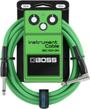 BOSS BIC-10A-GN Instrument Cable 10ft/3m AS Green