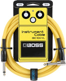 BOSS BIC-10A-YL Instrument Cable 10ft/3m AS Yellow