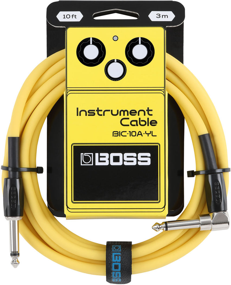 BOSS BIC-10A-YL Instrument Cable 10ft/3m AS Yellow