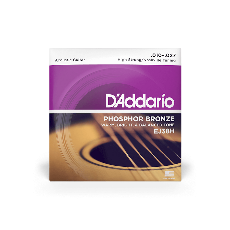 D'Addario EJ38H - High Strung/Nashville Tuning Acoustic Guitar Strings 10-27