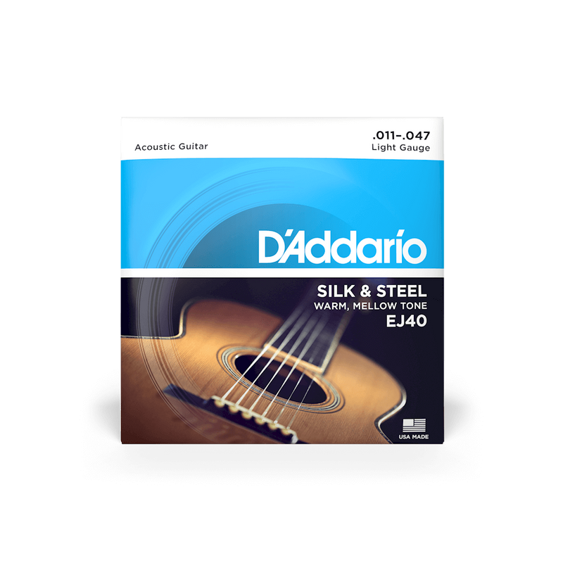 Daddario Silk & Steel Acoustic Guitar String Set 11/47 Light Gauge