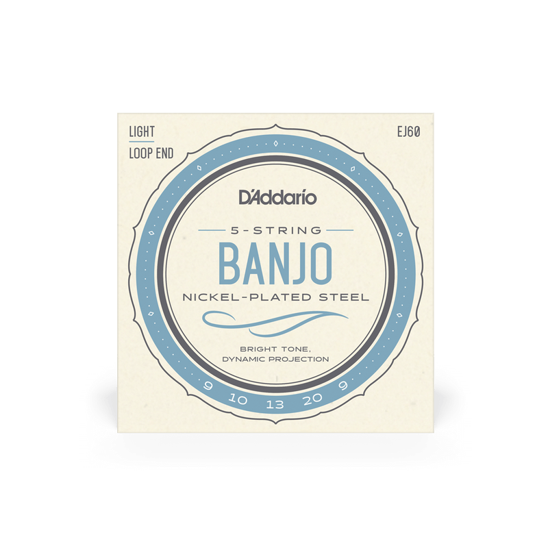 D'Addario 5-String Banjo Set 9/20 Nickel-Plated Steel