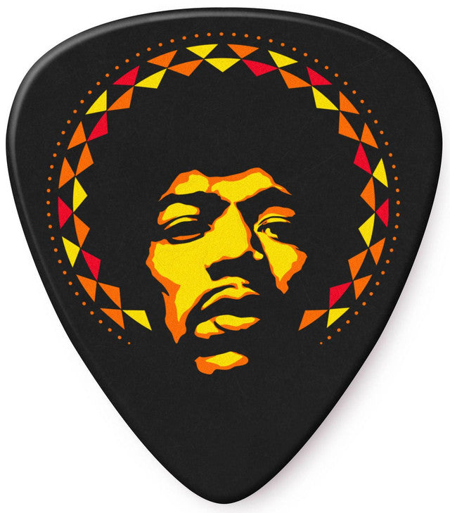 Dunlop JHP16HV Jimi Hendrix '69 Psych Series Guitar Picks Aura Mandala 6 Pack
