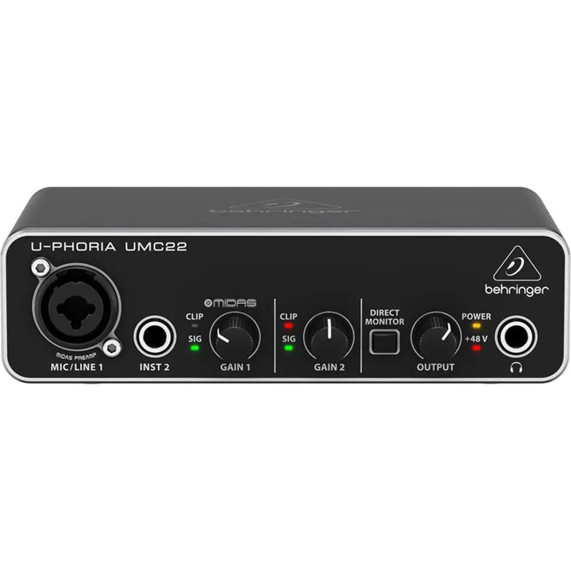 Behringer U-Phoria UMC22 2x2 USB Audio Interface