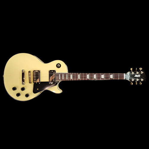 Jet JL-500-C-VYW-G Single Cut HH Electric Guitar - Custom - Vintage Yellow with Gold Hardware