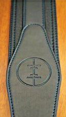 Premium Vegan Leather 3" Guitar Strap - Black