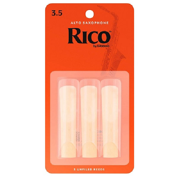 Rico Alto Saxophone Reeds Size 3.5 – 3 Pack