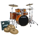 Yamaha Stage Custom Next Stage EURO Drum Kit w/780HW Pack + Cymbals - Honey Amber