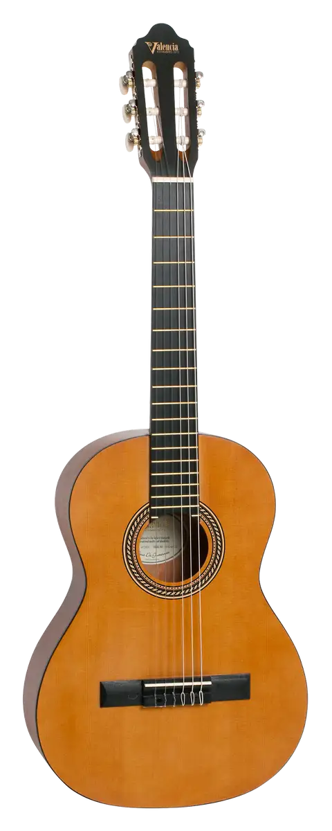Valencia VC203 - 3/4 Size Classical Guitar - Natural Satin - Left Handed