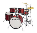 DXP TXJ7WR JUNIOR SERIES 5-PIECE DRUM KIT IN WINE RED - Store Demo Model