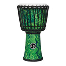 LP LP2010 10 INCH ROPE TUNED CIRCLE DJEMBE - GREEN MARBLE