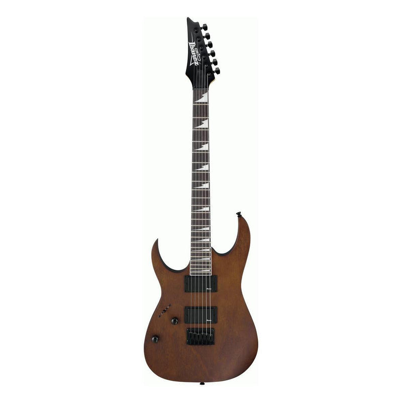 IBANEZ GIO RG121DXL Left Hand 6 String Electric Guitar in Walnut Flat at Five Star Music 102 Maroondah Highway Ringwood Melbourne Music Guitar Store.