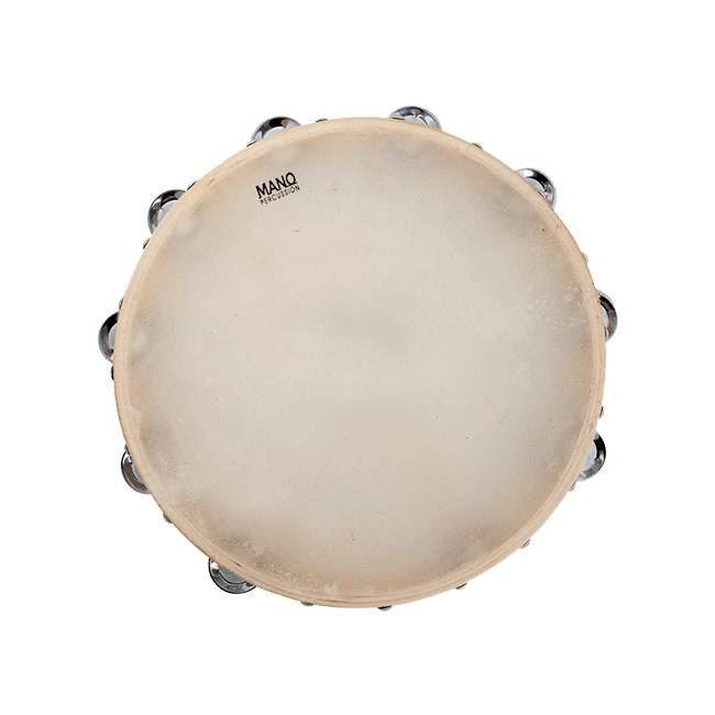 12 Inch Tambourine Wood 20 Pairs Jingles Calf Skin at Five Star Music 102 Maroondah Highway Ringwood Melbourne Music Guitar Store.