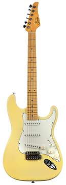 Suhr Classic S, Vintage Yellow, Tinted Maple, SSS, SSCII