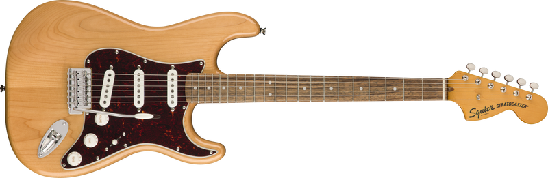 Squier Classic Vibe '70s Stratocaster, Laurel Fingerboard, Natural at Five Star Music 102 Maroondah Highway Ringwood Melbourne Music Guitar Store.