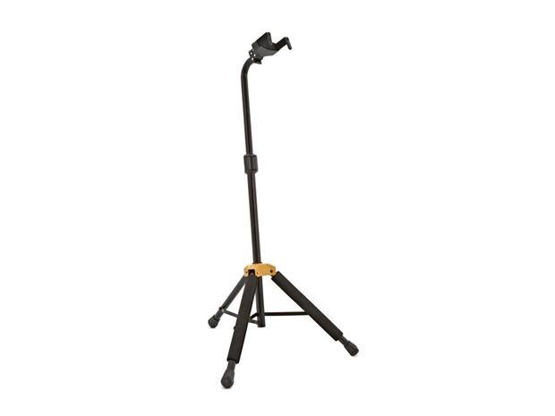 Hercules GS414BPLUS Auto Grab Single Guitar Stand with Leg Rest at Five Star Music 102 Maroondah Highway Ringwood Melbourne Music Guitar Store.
