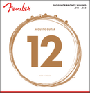 Fender Phosphor Bronze Acoustic Guitar Strings Ball End 12-53.