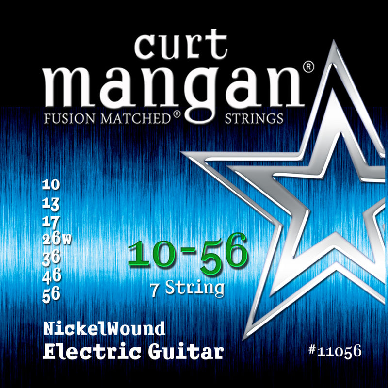 Curt Mangan 10-56 7 String Electric Guitar Nickel Wound Set