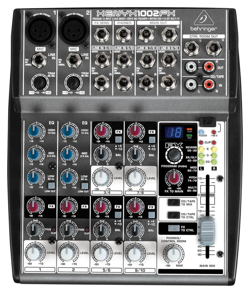 Behringer XENYX 1002FX mixer