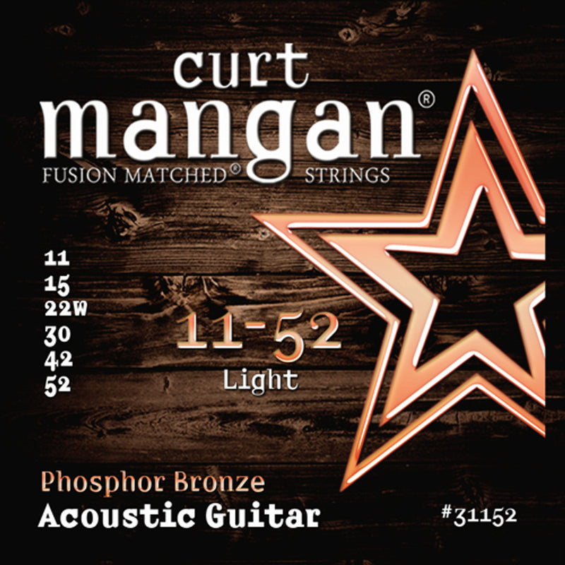 Curt Mangan 11-52 Light Phosphor Bronze Acoustic Set