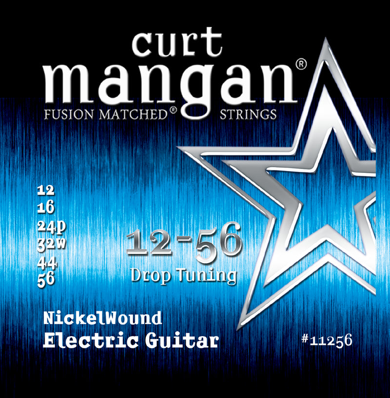 Curt Mangan 12-56 Drop Tuning Nickel Wound Set