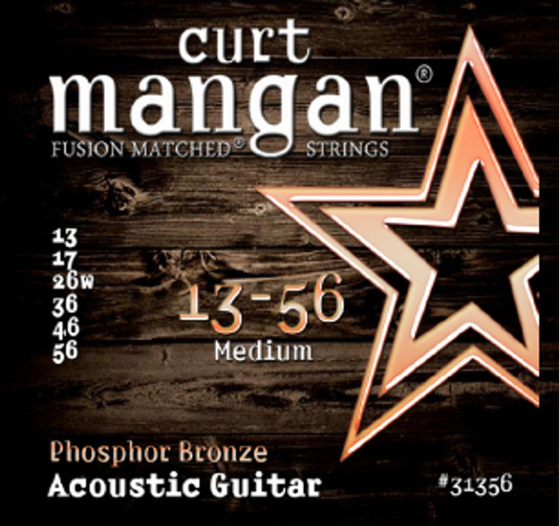 Curt Mangan 13-56 Medium Phosphor Bronze Acoustic Set
